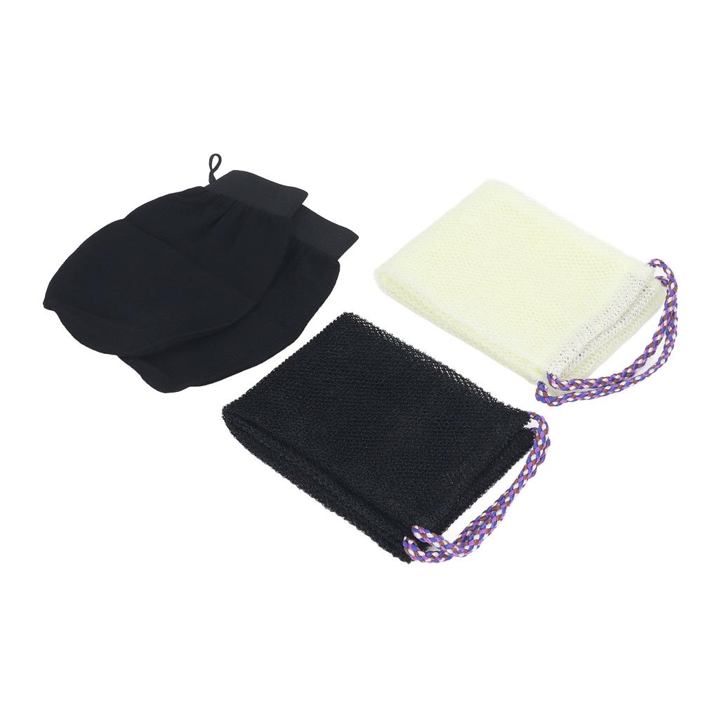 Africká síťová houba Dlouhá síťová koupelová houba Nylonová tělová exfoliační síť Drbátko na záda s koupáním