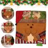 Christmas Chair Back Covers 21.26x18.9in Seat Covers Chair Slipcovers Protector for Room Party Decorations