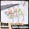 Keyboard Clicker 4 Keys Sensory Fidget Keyring Mechanical Keyboard Axis Tester Decompress Fingertip Keychain for Kids Adults