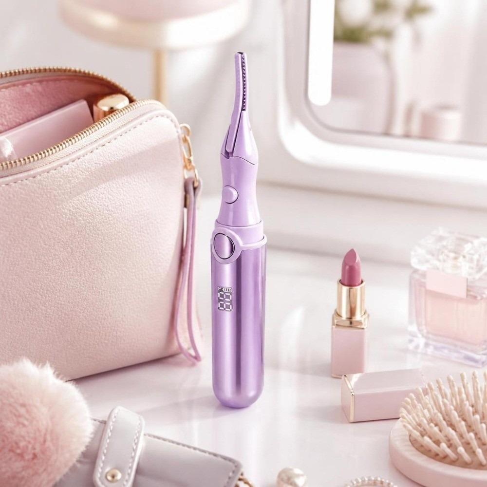 Lasting Curling Heated Eyelash Curler Wide Angle Rechargeable Eyelash Curler  Makeup Tool