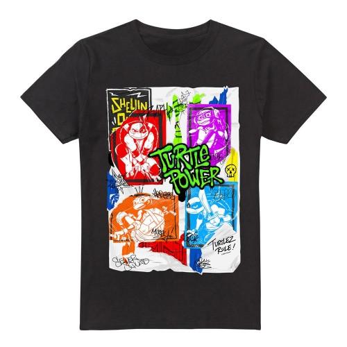 Tales of the Teenage Mutant Ninja Turtles Mens Lino Poster T-Shirt