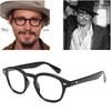 Johnny Depp Brille Herren Brillenrahmen Lemtosh Stil Brille Transparente Linse Marke Designer Computer Männlich Rund Vintage