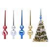 Festival Holiday Tree Top 28cm Metallic Color Gourd Shape Christmas Tree Top Decoration for Indoor and Outdoor Use