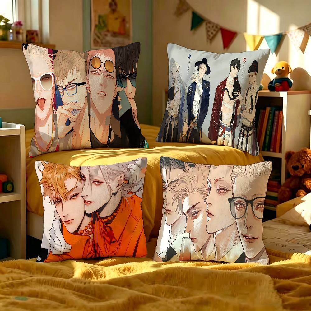 19 Days Comics Cushion Cover Car Throw Pillow Case For Sofa Car Christmas Gift 40x40cm 45x45cm