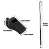 New High Quality Black Whistle Referee Game Halter Outdoor Travel Hiking Whistle Suitable for Basketball Volleyball Games