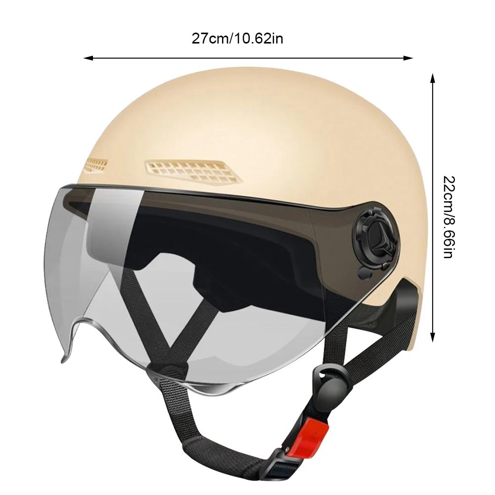 Electric Bike Safety Helmet Bicycle Helmet 3C Certified Adult Children Cartoon Motorcycle Half Helmet with Goggle Scooter Helmet
