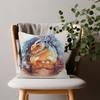 Anime Calcifer HHowls MMoving CCastle Cushion Cover Inches Farmhouse Decor Home Throw Pillow Covers For Couch Decorations