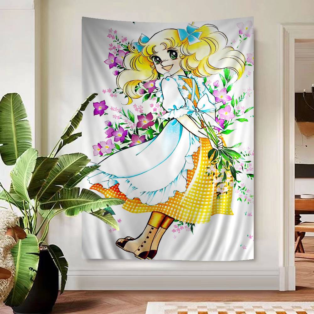 Candy Candy Anime Cartoon Tapestry Art Science Fiction Room Home Decor Wall Hanging Home Decor