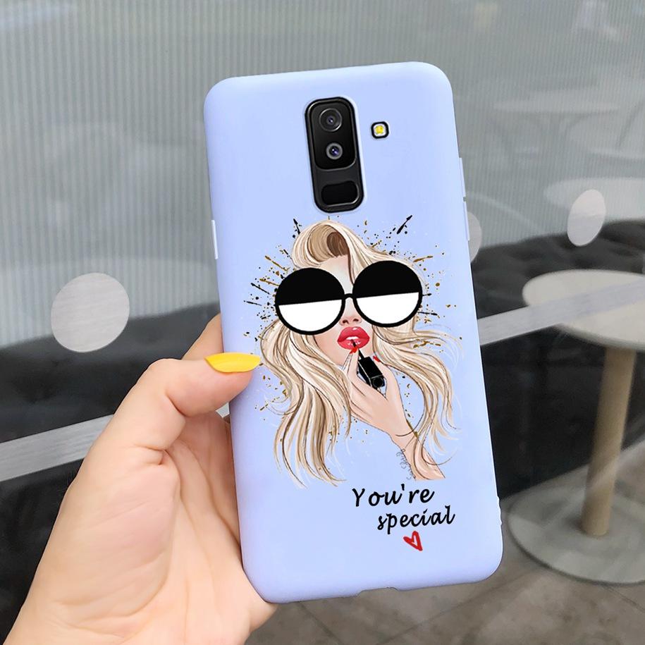 For Samsung A6 Plus 2018 Case Original Butterfly Silicone Funda Soft Protective Cover For Samsung Galaxy A6 2018 A6+ A6Plus Capa