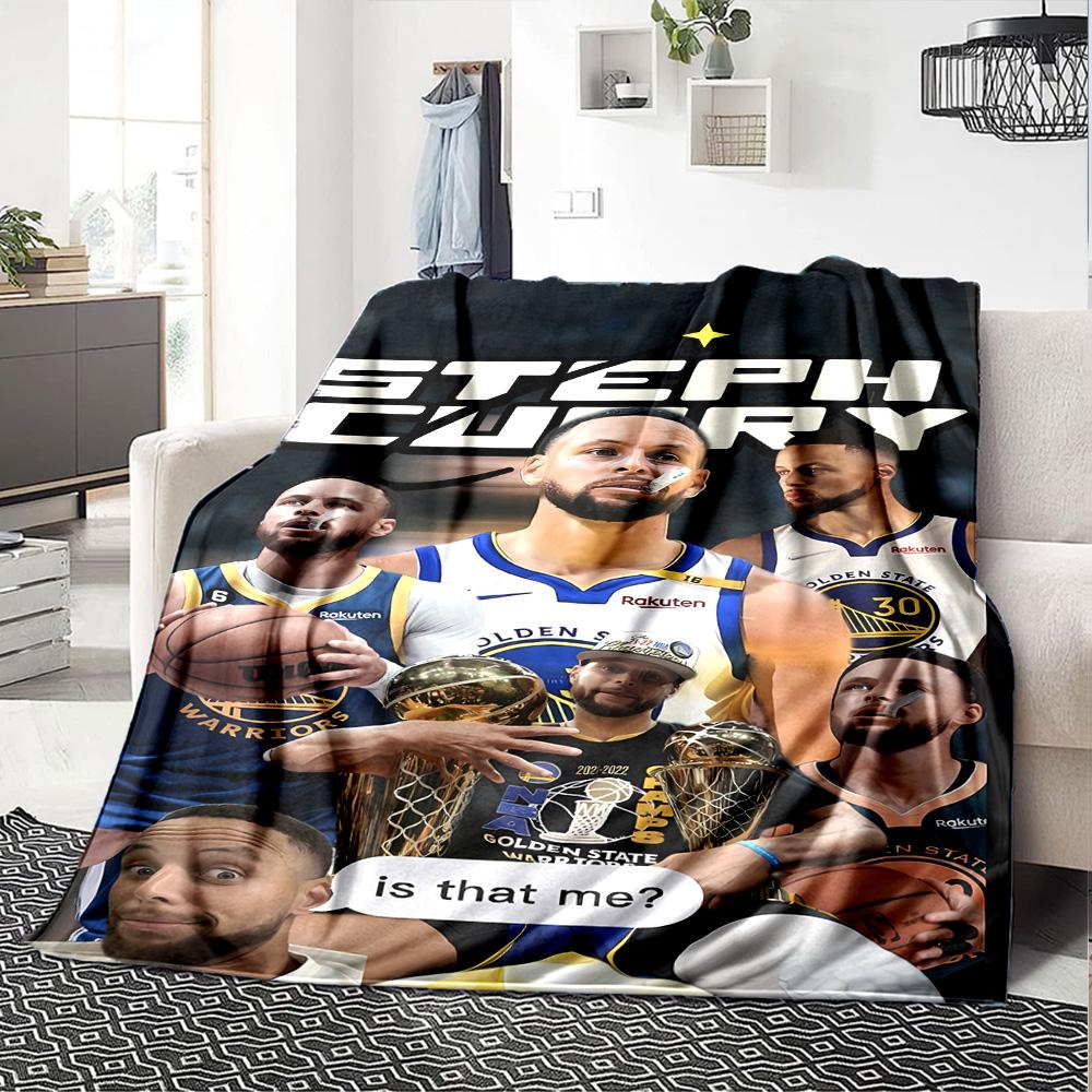 Golden State Warriors Curry Dynasty Blanket Durable Comfort Great for Seaside Livingroom Picnics Four Seasons Multipurpose Modern