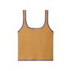 European and American French Women's Clothing Contrasting Color Embroidered Knitted Top 2142105
