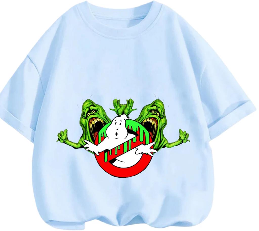 Summer Leisure Short Sleeve T Shirt Ghostbusters Classic Design Casual Daily Wear Children Outdoor Street Apparel