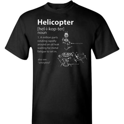 Funny Helicopter Definition TShirt Summer Cotton Short Sleeve ONeck Mens T Shirt New S3XL