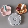 Flower Resin Candle Holder Molds Silicone Candlestick Molds for Epoxy Resin Candle Holder Jewelry Tray Home Decoration