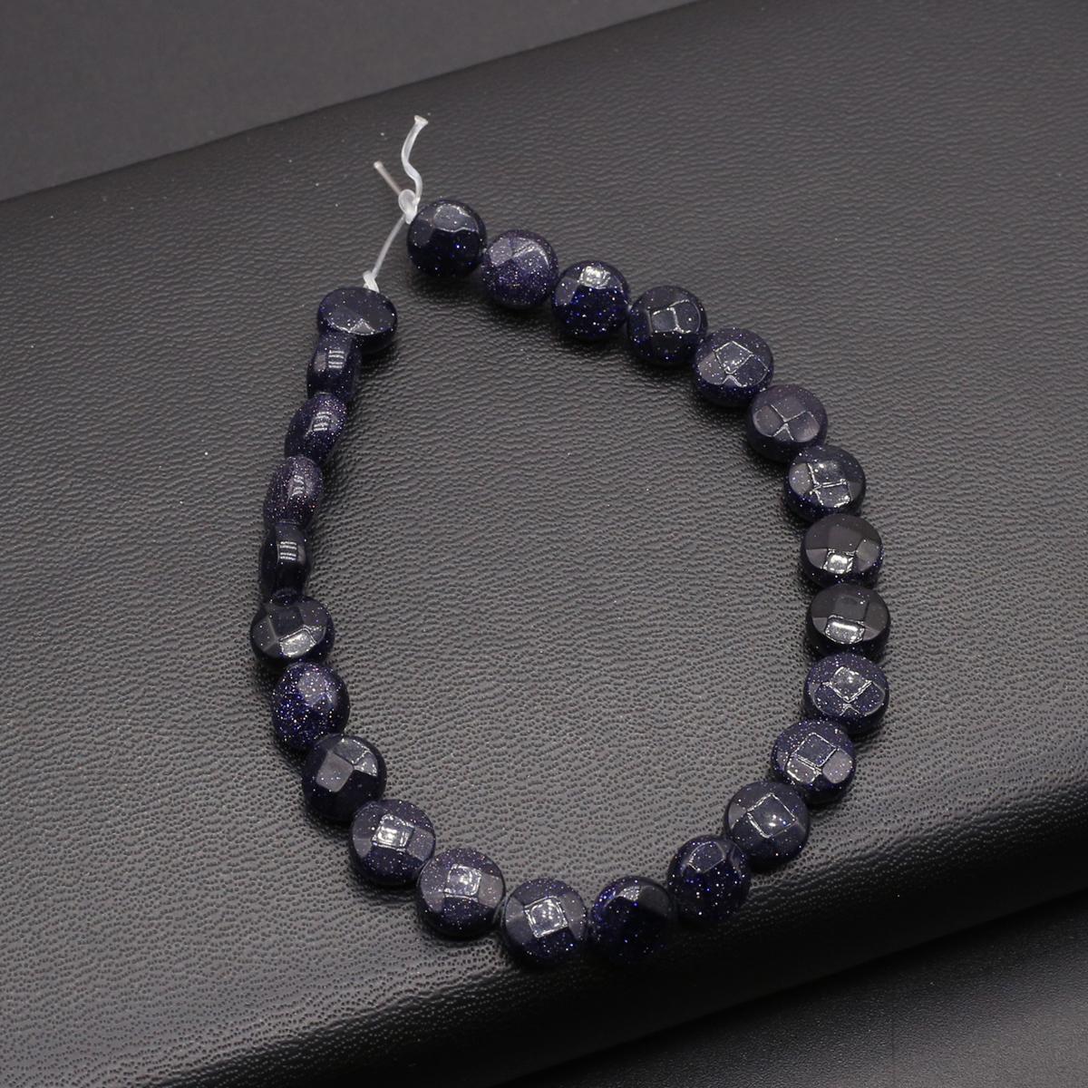 

Бусины из натурального камня бирюза/содалит круглые граненые бусины для изготовления ювелирных изделий DIY ожерелье браслет серьги аксессуар Blue Sand/8x8mm