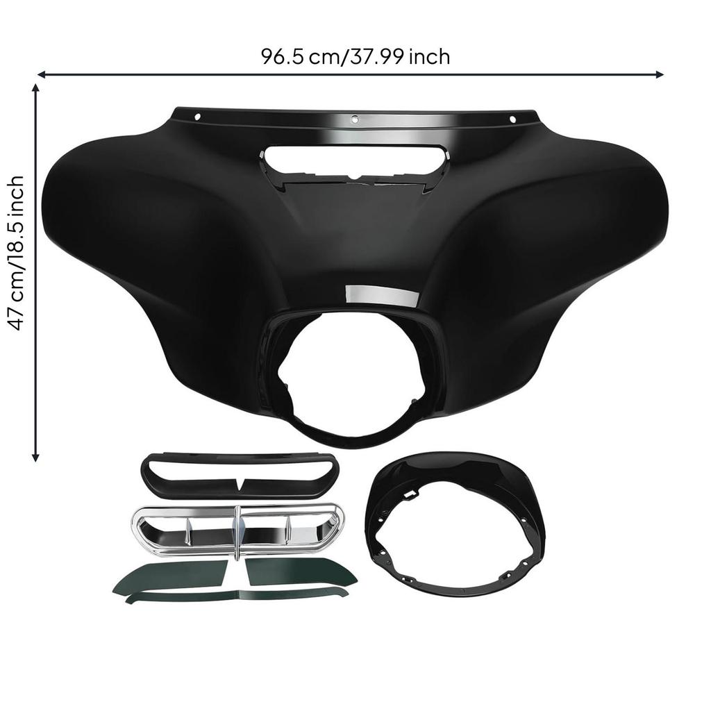 Batwings Fairing Shell Style with Trim Aftermarket Motorcycle Part for Visual