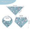 Lekebaby Baby Bandana Dribble Bibs Drool Bibs for Boys Girls 0-36 Months, Pack of 8,Soft Fabric for 100% Comfort Absorbent with Adjustable Snaps for