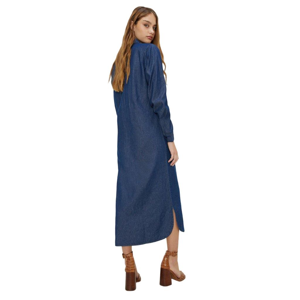 Dorothy Perkins Damen-Jeans-Midi-Hemdkleid