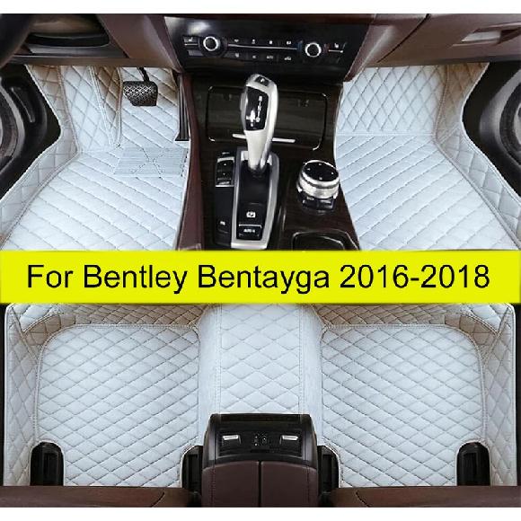 Car Floor Mats For Bentley Bentayga Five Seats 2016 2017 2018  Auto Foot Pads Automobile Carpet Cover Interior Accessories