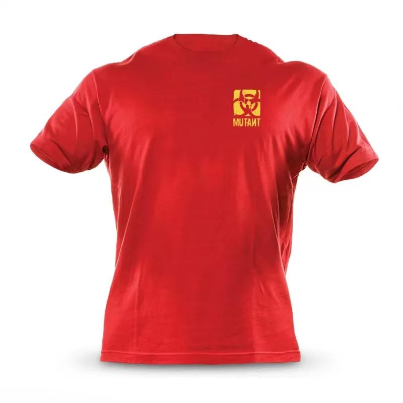 Mode Muskel Fitness Bruder T-Shirt Mutant Warcraft Sport Laufen Druck Lässig Kurzarm Sommer Fitnessshirt für Männer M