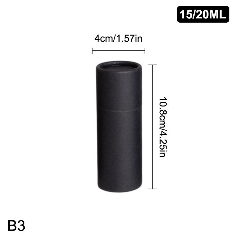 1 Stück Leere Dicke Runde Rindsleder Leere Papierröhre Ätherisches Öl Rollerflasche Verpackungsbox Für Öl Parfüm Behälter