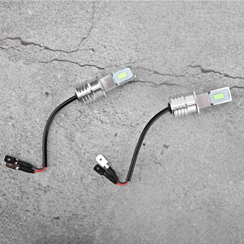 2Pcs H3  80W 8000K LED Fog Light Bulb Lamp Ice Blue12-24V 