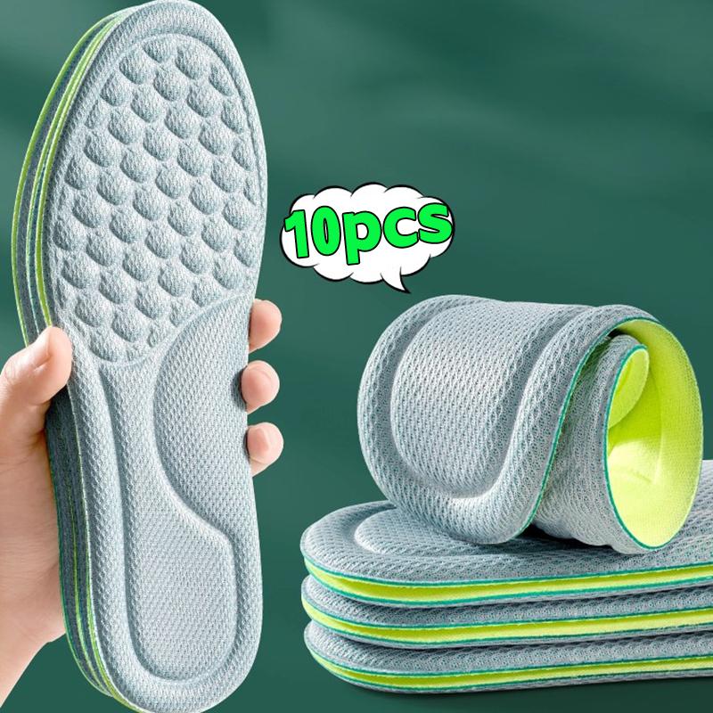 20 Pezzi Solette Ortopediche Deodoranti in Morbida Schiuma a Memoria Verdi per Scarpe Sportive Assorbono Traspiranti Antibatteriche Accessorio per Scarpe