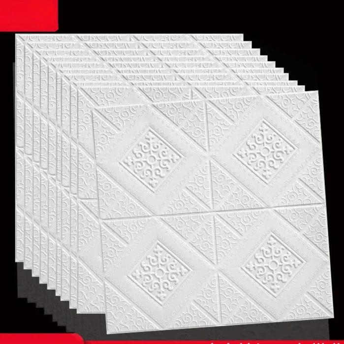 European Style Simple 3D Wall Stickers Ceiling TV Background Decor Wallpaper House Renovation Accessories Waterproof Decoration