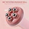 Rollenmassage Handheld Stahlkugel-Massagegerät mit 360 Grad drehbarem Rollmassage-Stick für Oberschenkel-, Schulter- und Rückenmassage