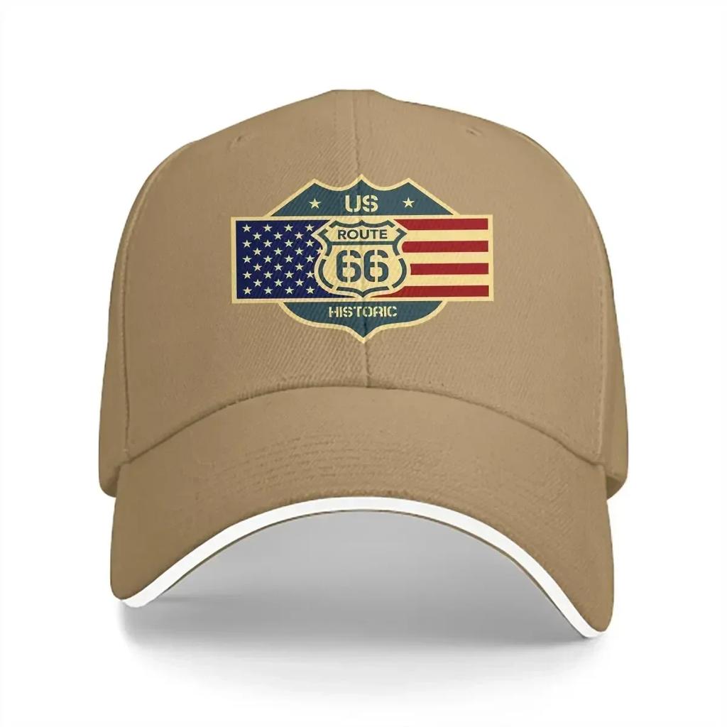 Summer Cap Sun Visor US Hip Hop Caps U S Route 66 Peaked Hats