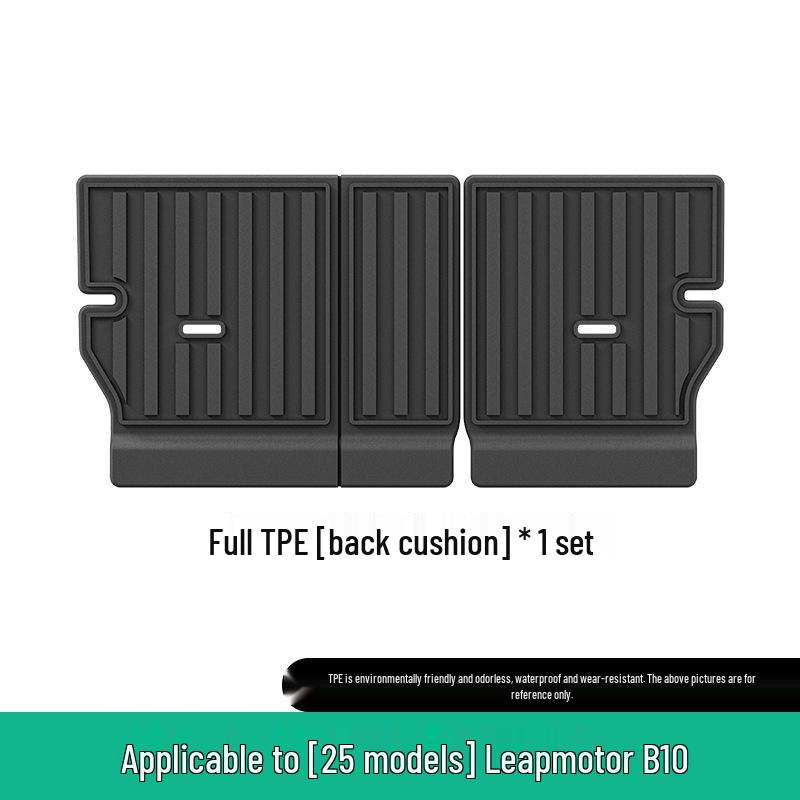 Compatible with 25 Leapmotor B10 models, eco-friendly TPE floor mats, trunk mats, and seat back mats.