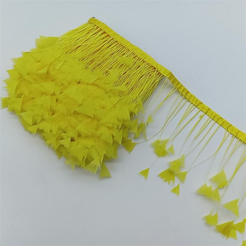 1Yards Pheasant Chicken Feathers Trims Sewing In Dress Fringe For Clothes Diy Needlework Decor Wedding Plume Crafts Accessories