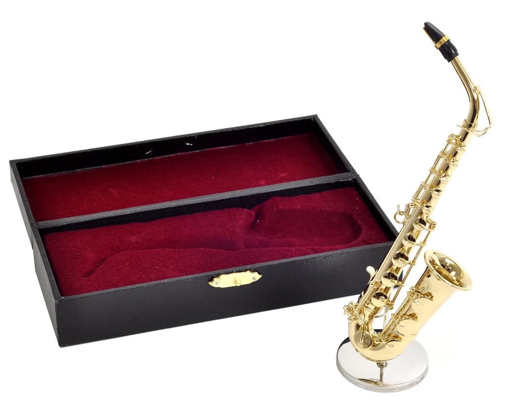 SUNRISE SOUND HOUSE Sunrise Sound House Miniature Instrument Alto Saxophone Gold 1/6