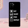 Love Fishing Phone Case For Oppo A38 A18 A58 A78 A98 A79 A40 A60 A80 A16 A76 A96 A15 A74 A94 A54 A77 A17