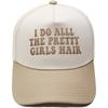 I DO ALL THE PRETTY Embroidery Color Matching Truck Driver Hat Fun Men's and Women's Sunshade Dad Hat