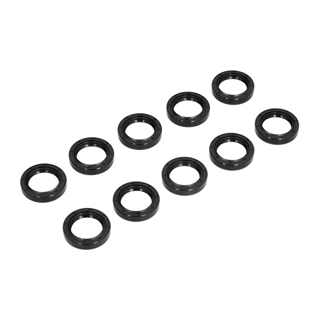 10Pcs Oil Seals Good Sealing High Temperature Oil Abrasion Aging Resistance Rotatable Shaft Sealing for Industry