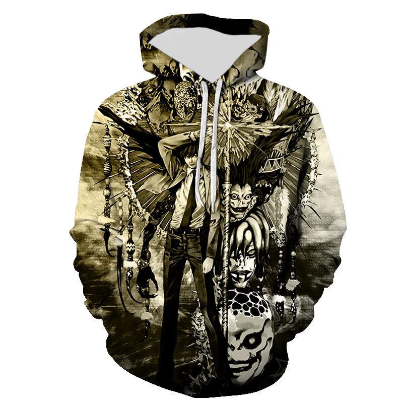 New Casual Hoodies Death Note Fashion Men Women Children 3D Printed Sweatshirts Streetwear Boy Girl Kids Pullover Tops