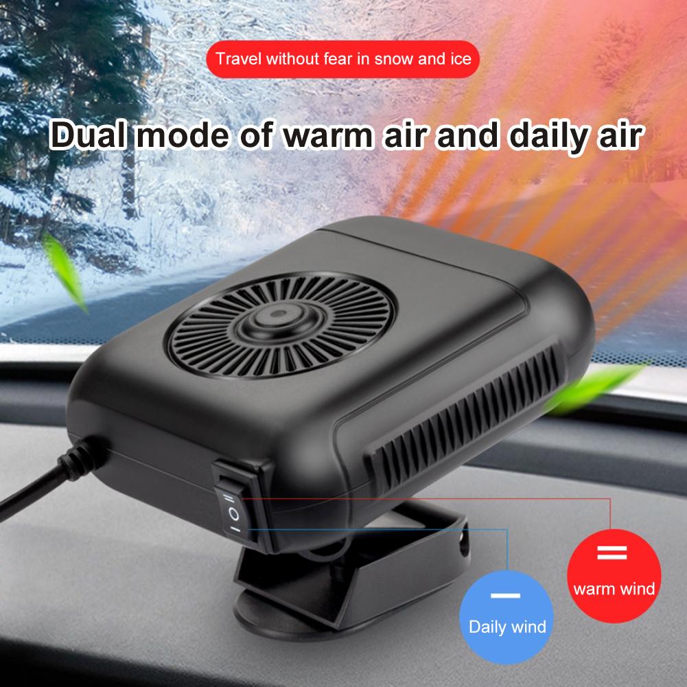 Car Heater Demister Defogger 12V/24V Windshield Defogging Defrosting Heater Universal Angle Adjustment Auto Accessories CT01
