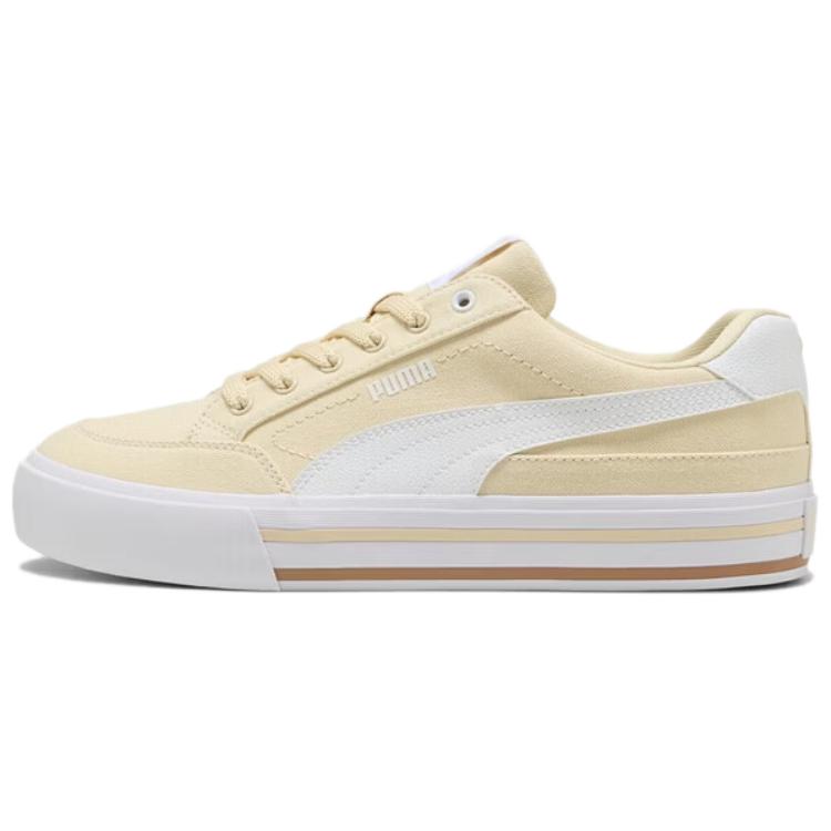 

Puma Court Classic Vulc Fs Comfortable Versatile Low-Top Skate Shoes Unisex sneaker Light-Yellow 396353-23 35.5