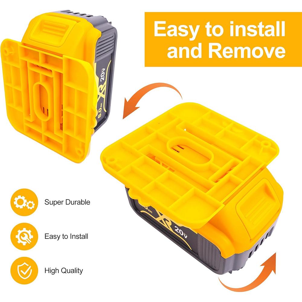 1/1/1PCS Battery Holder Storage Rack for Dewalt 18V 11V Li-ion Battery DCB111 DCB111,Wall Mount Battery Dock for Workbench