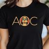 AOC Alexandria Ocasio-Cortez Unisex Tee, Progressive Democrat T-Shirt, Feminist Shirt, Political Apparel, Illustration of AOC