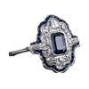 Vintage palace ring, square main decoration with encasing design, suitable for Thanksgiving, Christmas and other festivals, gorgeous and chic