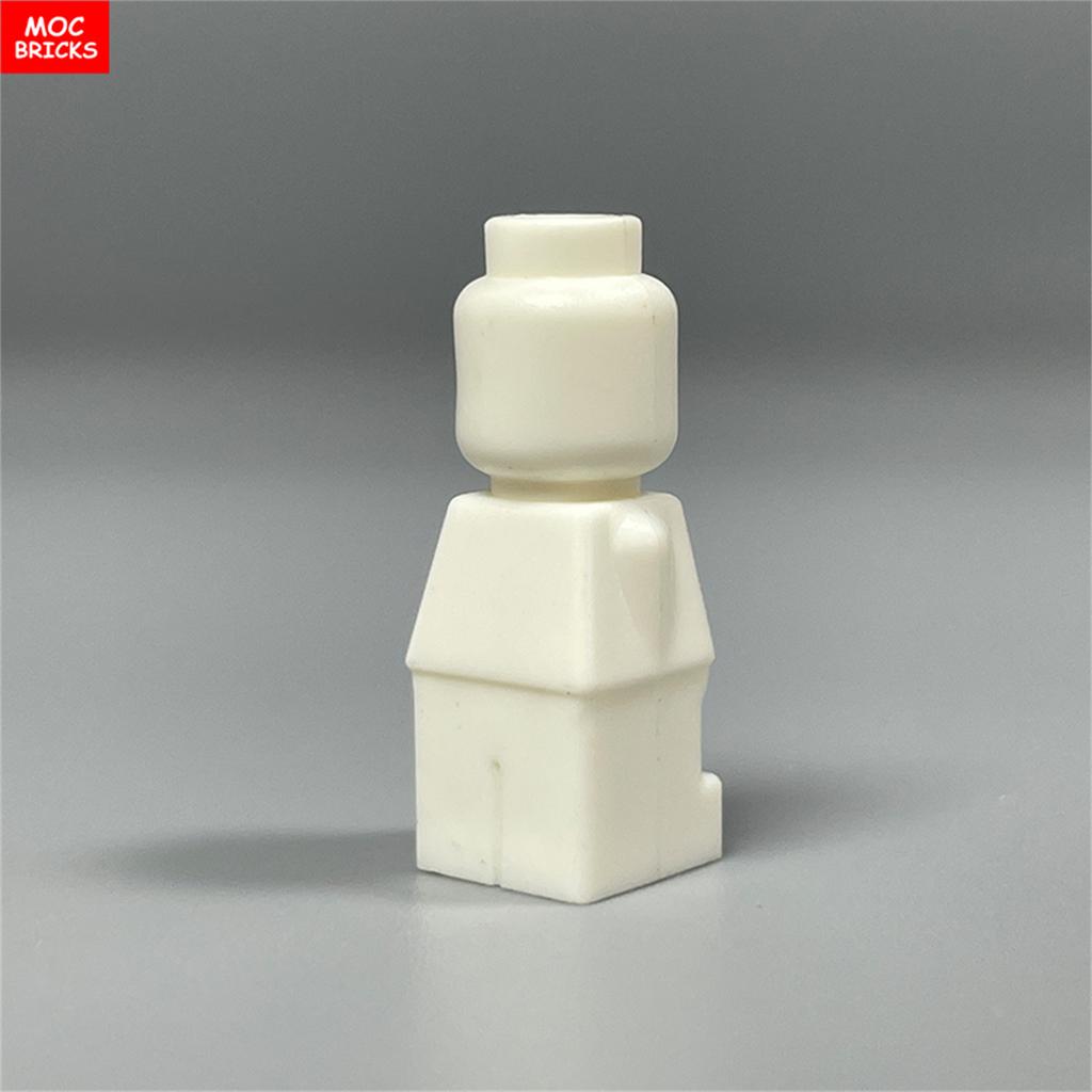 10 peças Blocos MOC Figura Corpo Estátua Micro Peça de Xadrez 85863 16478 90398 Personalizado em Branco Sem Impressão Blocos de Construção Brinquedos para Crianças