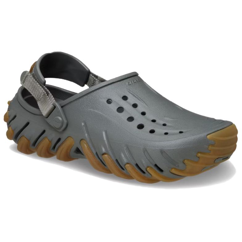 Crocs Echo Gum RO Croslite Pryskyřice Pohodlné a prodyšné dřeváky Unisex Břidlicově šedá 211675-0DA