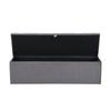 Velvet, Upholstered Bench, Padded Bench, Bed Stool, Bench with Storage, Grey 138 X 41 X 42 Cm