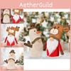 Charming Christmas Reindeer Doll With Antlers Made Of Luxurious Corduroy Material