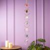 Adorno colgante de piedra curativa con cristales y piedras preciosas de los 7 chakras, para colgar en la pared, con borlas de Reiki, adorno espiritual para decoración de ventanas, Feng Shui, buena suerte