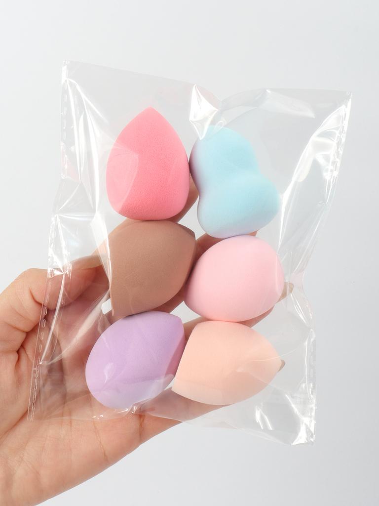 4x6cm Beauty Sponge 6/12/24Pcs Random Color & Shape Makeup Blender for Liquid Cream Powder Cosmetic Foundation Tool