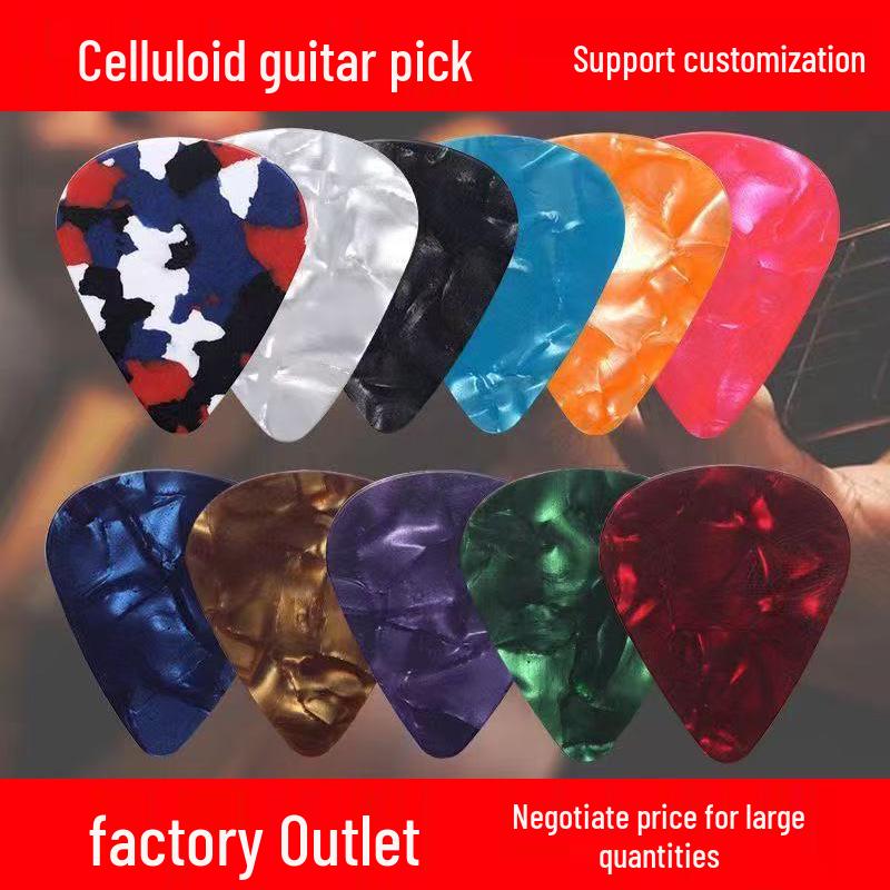 Celluloid & ABS Guitar Plectrums: 0.46, 0.71, 0.96, and Metal Picks