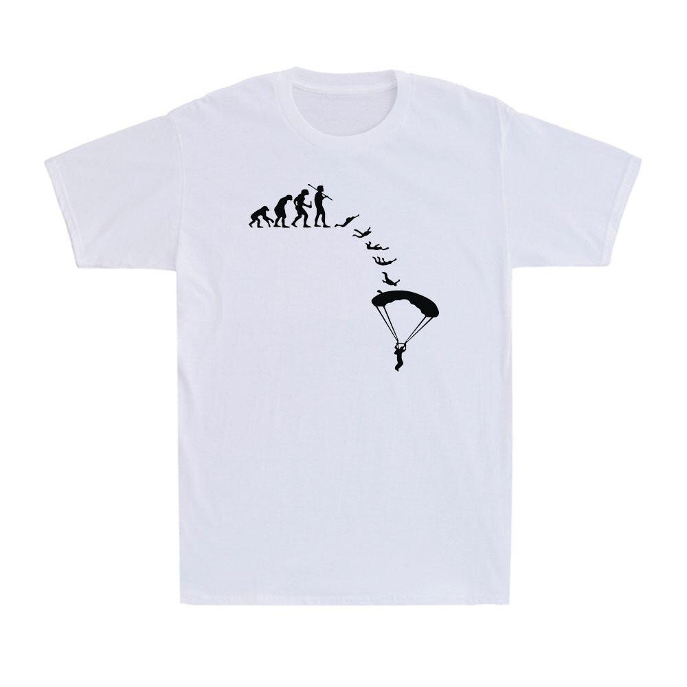 Skydiving Evolution T-Shirt Funny Christmas Gift Funny Sportsman Men s T-Shirt XXXXL